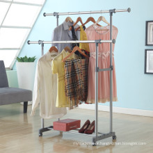 Steel Double-Rod Extended Heated Balcony Clothes Drying Rack Manufacturer